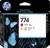 HP Testina di stampa 774 Originale Giallo, Magenta P2V99A