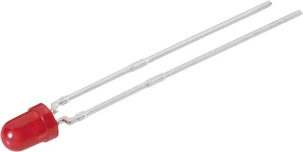 Vishay TLUR 4401 Diodo LED Rosso Rotondo 3 mm 32 mcd 60 ° 20 mA 2 V