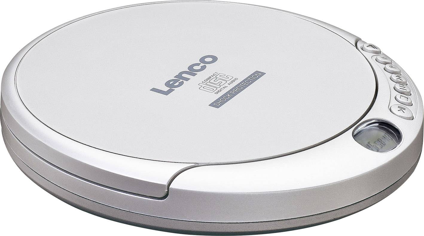 Lenco CD-201 Lettore CD portatile CD, CD-R, CD-RW, MP3 Funzione di carica della batteria Argento-2
