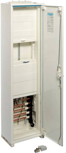 Hager ZB313M1N Armadio di distribuzione Da parete, Da incasso, parzialmente incassato Contenuto 1 pz.