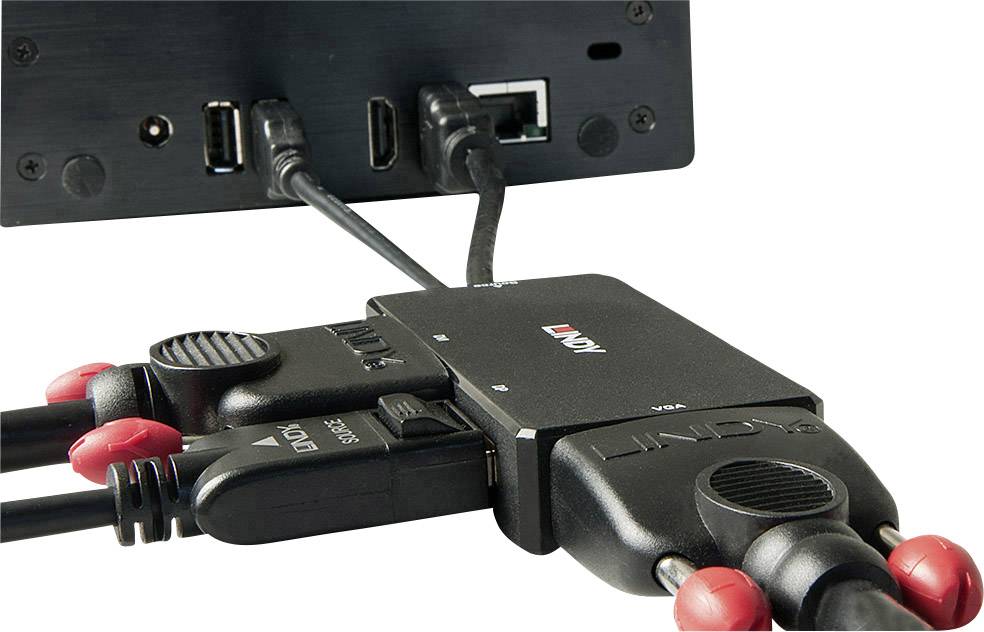 LINDY Monitor Convertitore Adapter [HDMI - DisplayPort, DVI, VGA]-1