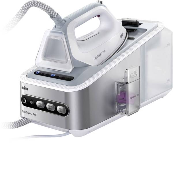 Ferri da stiro con generatore di vapore - Ferro da stiro con caldaia Braun IS 7155 0128781633 2400 W Bianco, Argento, Viola - Ferri da stiro con generatore di vapore - Ferro da stiro con caldaia Braun IS 7155 0128781633 2400 W Bianco, Argento, Viola -