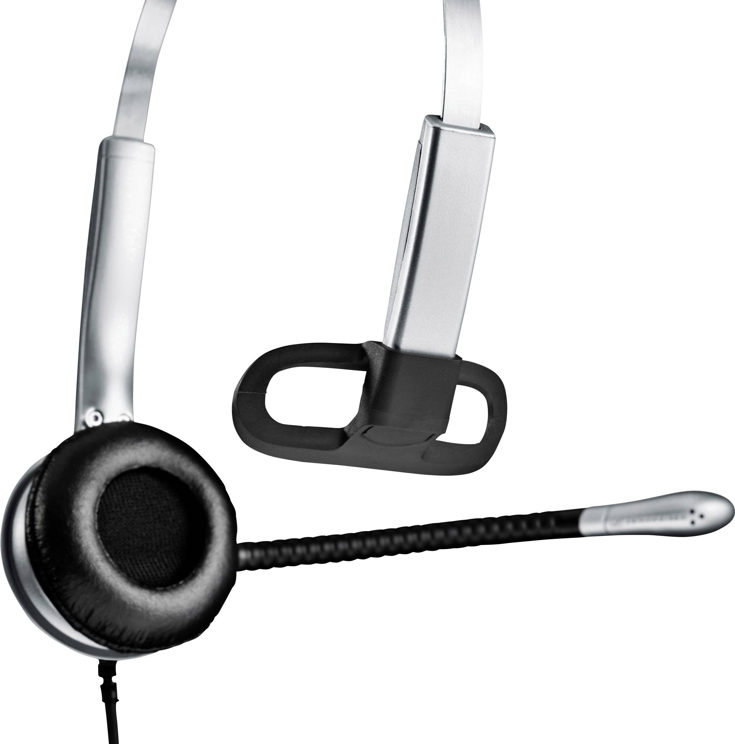 Sennheiser SH 330 Cuffie On Ear via cavo Stereo Argento, Nero Riduzione del rumore del microfono Telefono-4