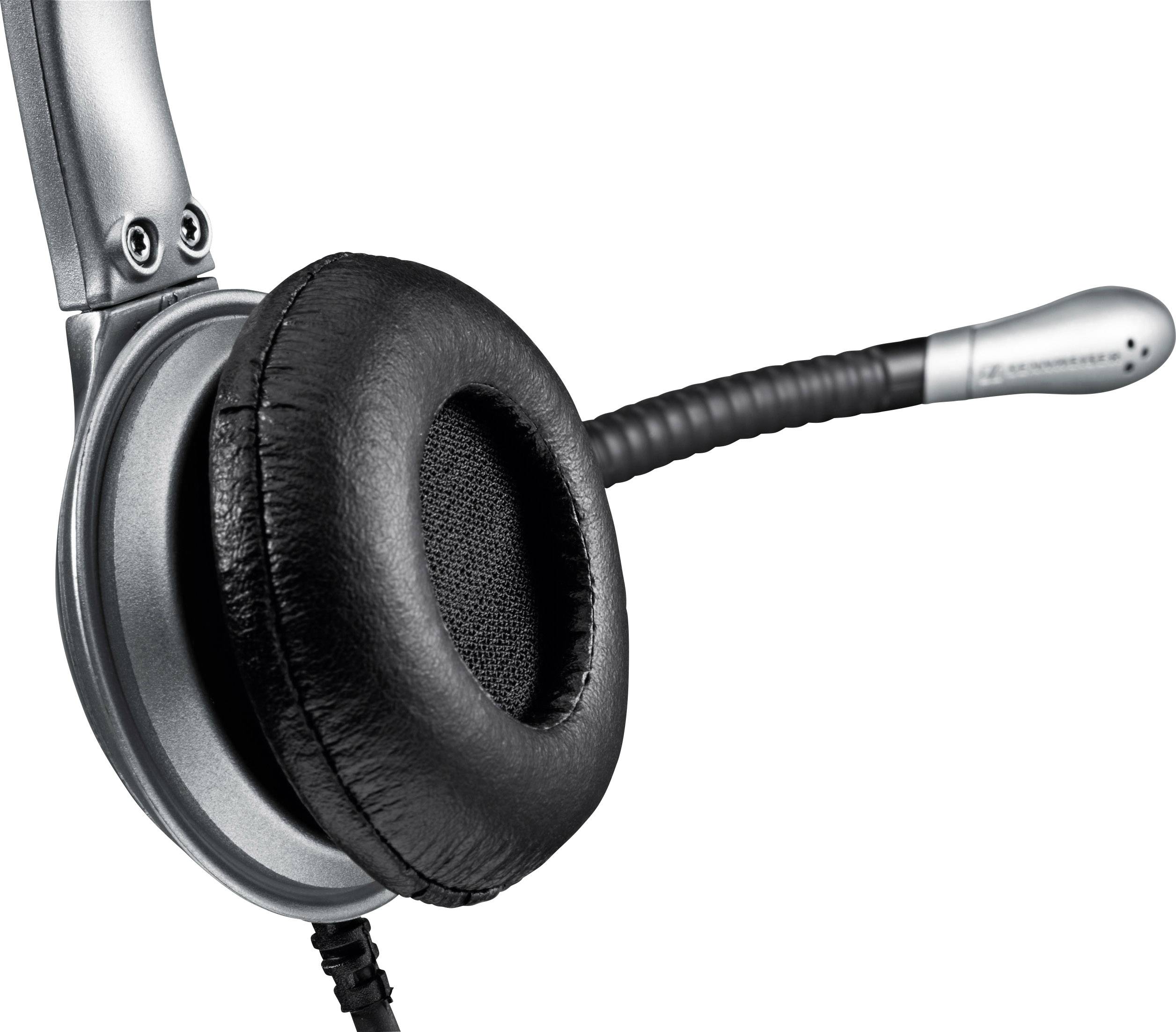 Sennheiser SH 330 Cuffie On Ear via cavo Stereo Argento, Nero Riduzione del rumore del microfono Telefono-5