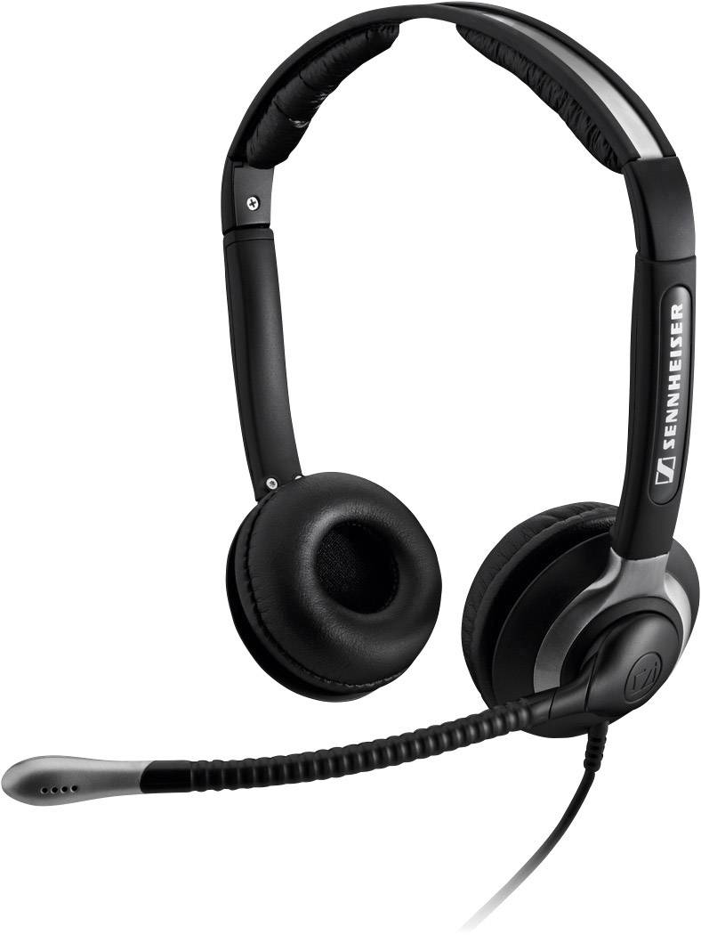 Sennheiser CC 550 Cuffie On Ear via cavo Stereo Nero Riduzione del rumore del microfono, Eliminazione del rumore Telefono