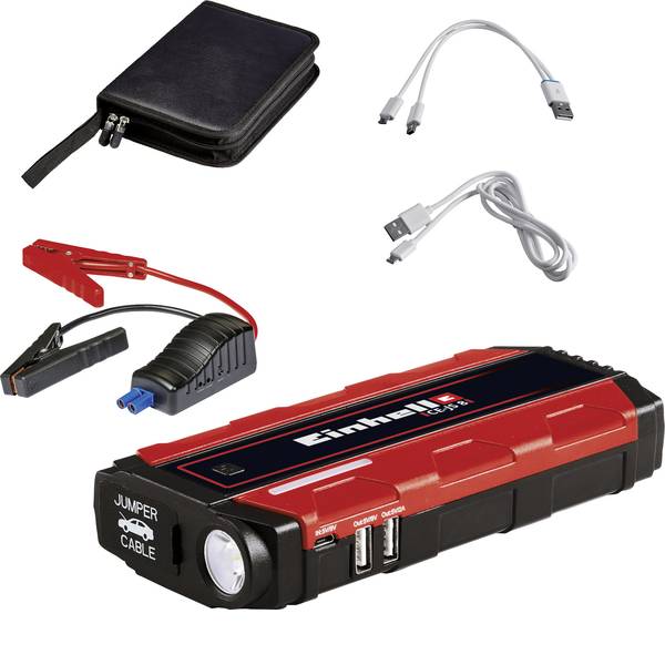 Jump Starter - Sistema di accensione rapido Einhell CE-JS 8 1091511 Corrente davviamento ausiliaria (12 V)=200 A - Jump Starter - Sistema di accensione rapido Einhell CE-JS 8 1091511 Corrente davviamento ausiliaria (12 V)=200 A -