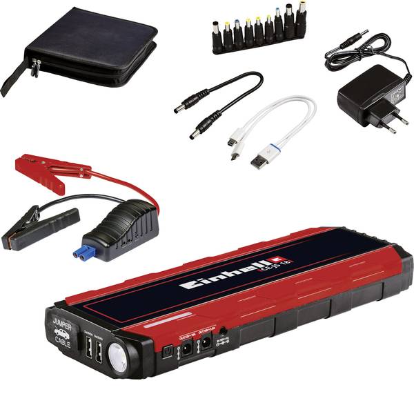 Jump Starter - Sistema di accensione rapido Einhell CE-JS 18 1091531 Corrente davviamento ausiliaria (12 V)=300 A - Jump Starter - Sistema di accensione rapido Einhell CE-JS 18 1091531 Corrente davviamento ausiliaria (12 V)=300 A -