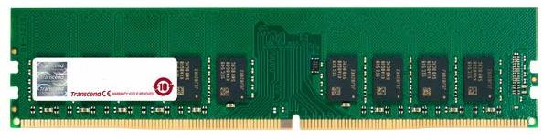 Transcend 8GB DDR4 2400 ECC-DIMM 1Rx8 Modulo di memoria PC Industrial DDR4 8 GB 1 x 8 GB ECC 2400 MHz 288pin DIMM CL17 17-17-17 TS1GLH72V4B