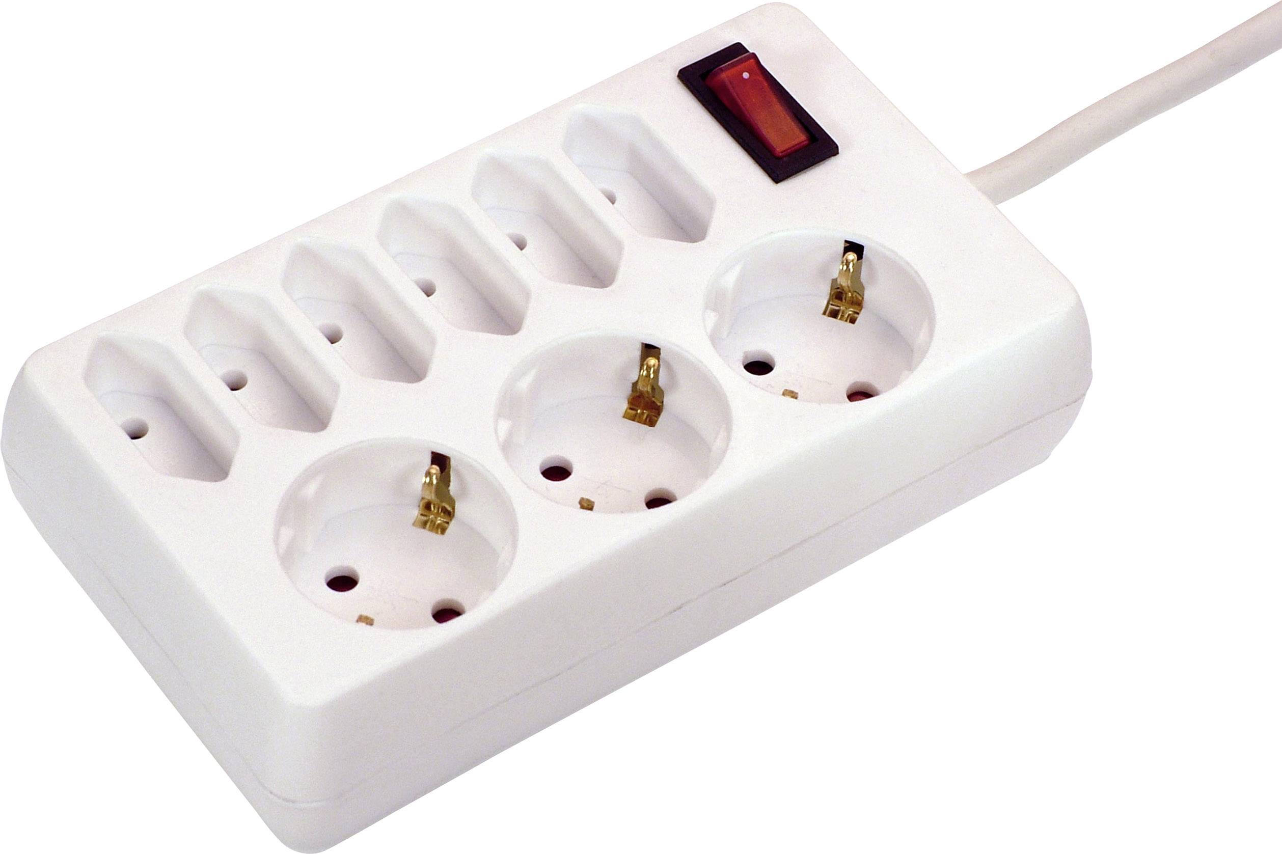 AS Schwabe 39011 Multipresa con interruttore Schuko 1 pz.