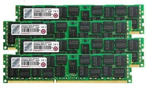 Transcend JetMemory Kit memoria PC DDR3 32 GB 4 x 8 GB ECC 1333 MHz 240pin DIMM CL9 9-9-9 TS32GJMA533Y