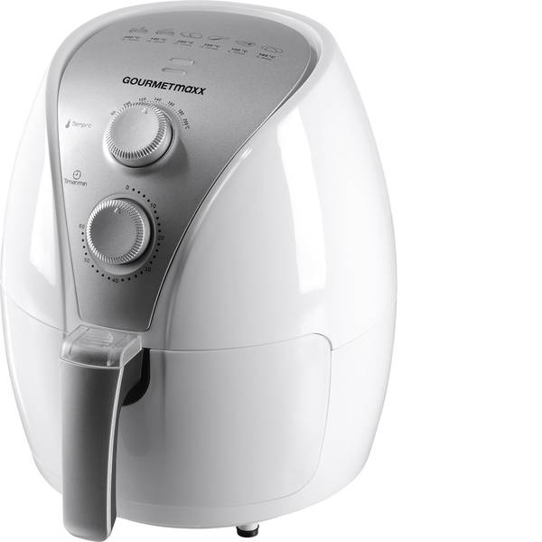 Friggitrici - GourmetMaxx 02607 Friggitrice ad aria calda 1500 W Funzione timer Bianco - Friggitrici - GourmetMaxx 02607 Friggitrice ad aria calda 1500 W Funzione timer Bianco -
