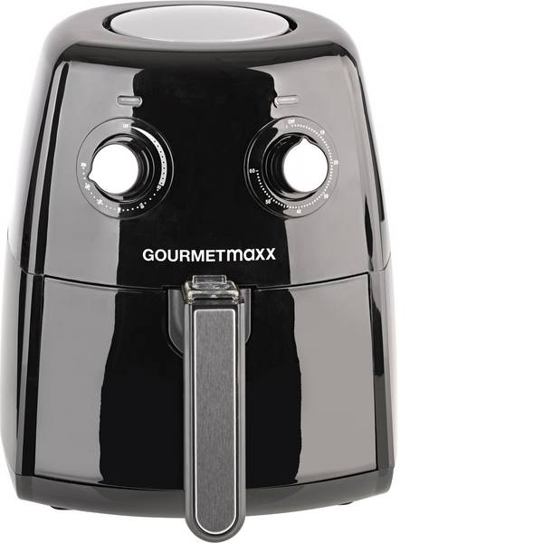 Friggitrici - GourmetMaxx 07026 Friggitrice ad aria calda 1500 W Nero, Argento - Friggitrici - GourmetMaxx 07026 Friggitrice ad aria calda 1500 W Nero, Argento -