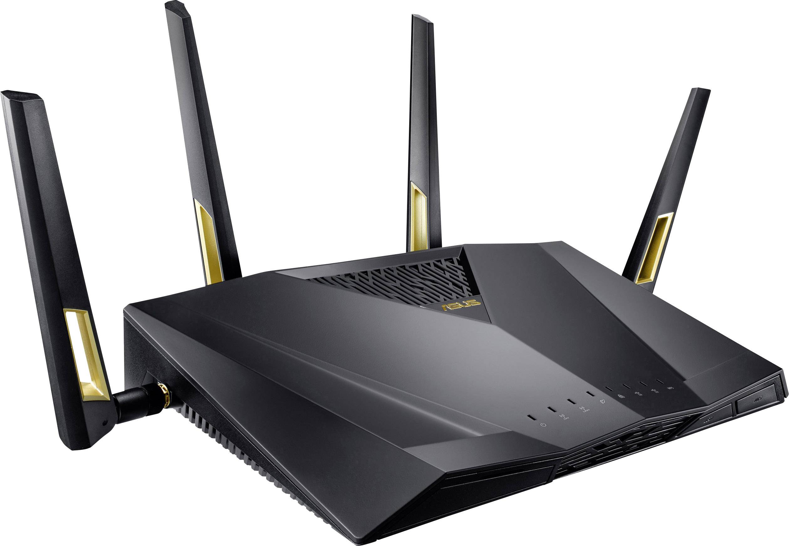 ASUS RT AX88U router wireless Dual band 2.4 GHz. 5 GHz Nero-2