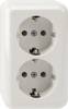 Merten 2 vie Completo Presa schuko bianco polare MEG2421-8719 1 pz.