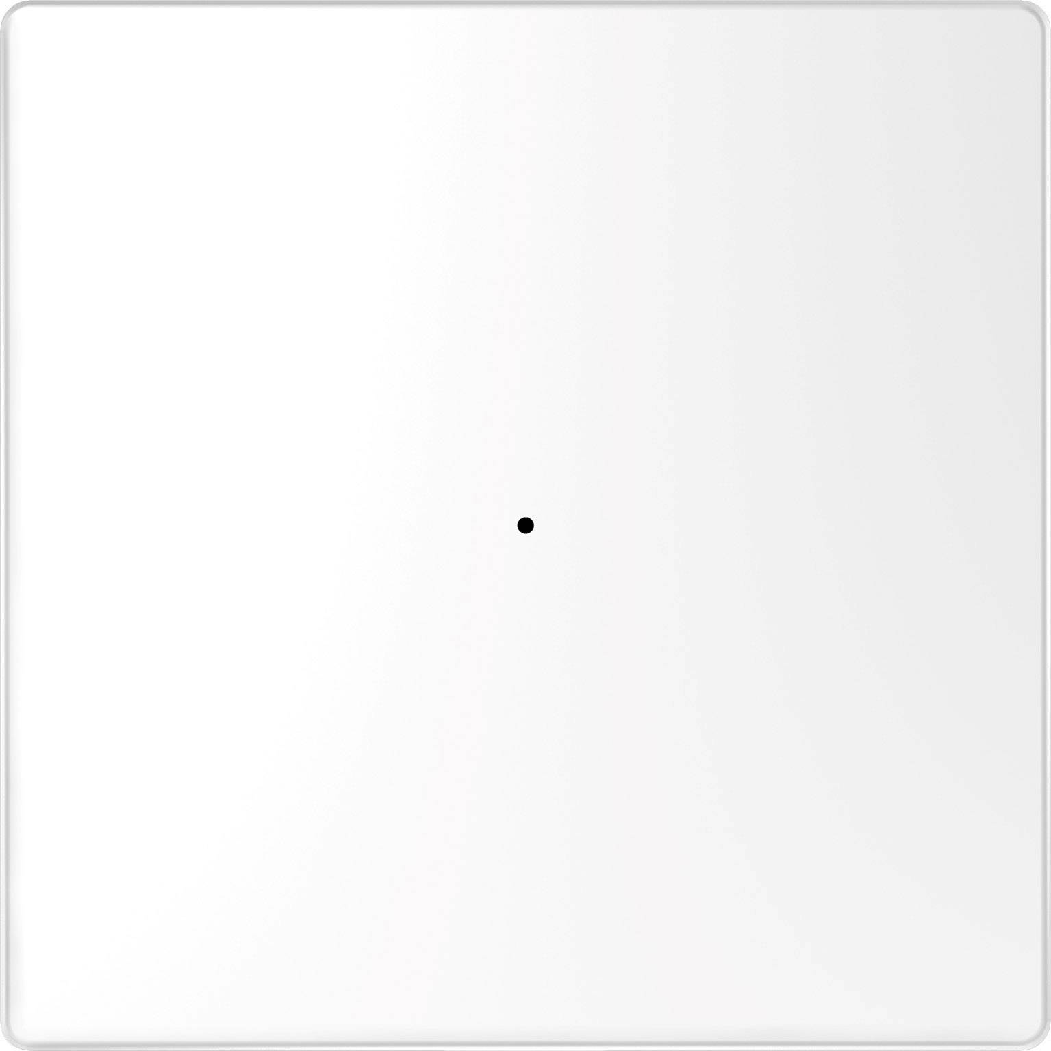 Uno sfondo bianco semplice con un piccolo punto nero al centro.