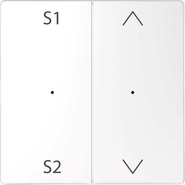 Merten  Placca di copertura Commutatore System Design Bianco MEG5227-6035 1 pz.