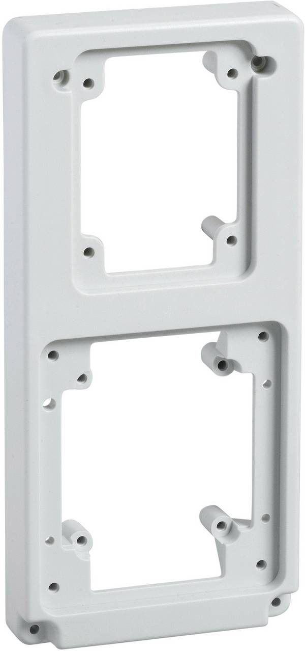Schneider Electric 13142 Schneider Electric piastra per alloggiamento con 2 aperture 13142 Plate Polimero Grigio (RAL 7035) 1 pz.