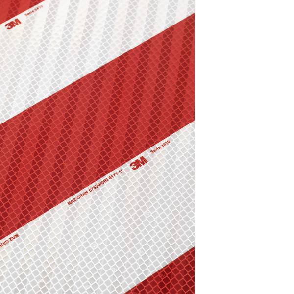 Nastri catarifrangenti - Nastro segnaletico catarifrangente 3M 3410CWM 10er Rosso (riflettente), Bianco (riflettente) 1 Conf. - Nastri catarifrangenti - Nastro segnaletico catarifrangente 3M 3410CWM 10er Rosso (riflettente), Bianco (riflettente) 1 Conf. -