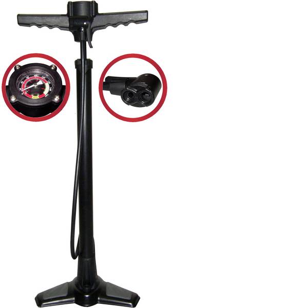 Pompe da bicicletta - Pompa da pavimento Point 13022101 Nero - Pompe da bicicletta - Pompa da pavimento Point 13022101 Nero -
