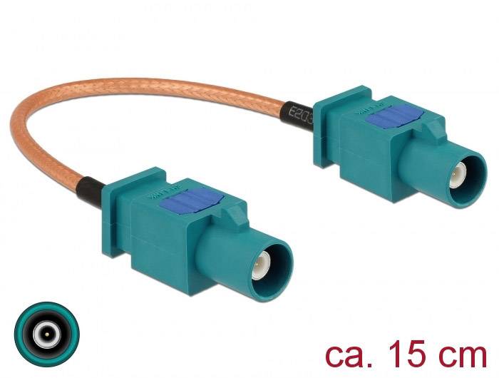 Delock Rete Adattatore [1x Spina Fakra - 1x Spina Fakra] 0.15 m Multicolore-0