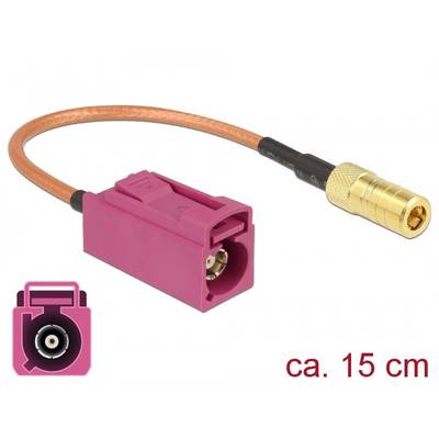 'Antenna DAB per radiodiffusione con connettore Fakra, lunga circa 15 cm, spina rossa, compatibile con veicoli moderni.'