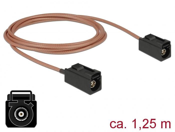 Delock Antenna WLAN Cavo [1x Presa Fakra - 1x Presa Fakra] 1.25 m Multicolore