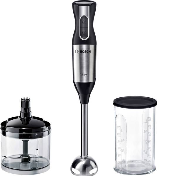 Frullatori a immersione - Bosch Haushalt MSM6S20B Frullatore ad immersione 750 W con trituratore Acciaio, Nero - Frullatori a immersione - Bosch Haushalt MSM6S20B Frullatore ad immersione 750 W con trituratore Acciaio, Nero -