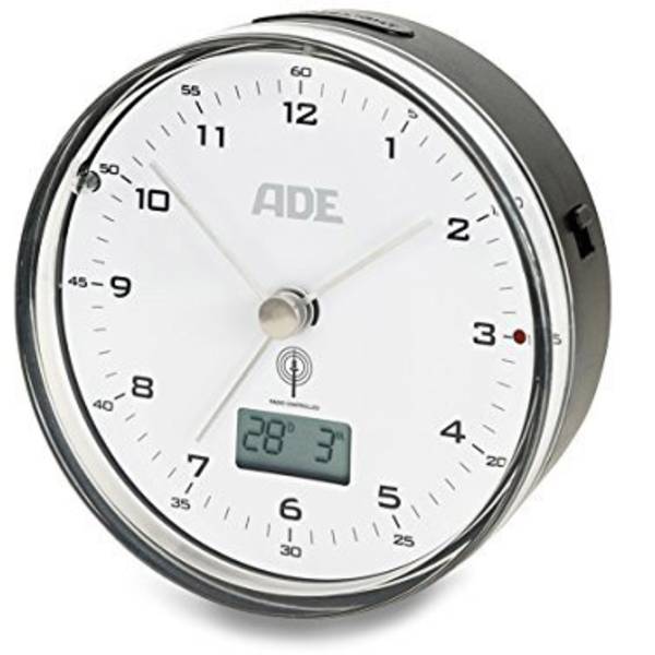 Sveglie - ADE;CK 1713ElettronicoOrologio radiocontrollatoSveglia radio DCF Bianco/Nero - Sveglie - ADE;CK 1713ElettronicoOrologio radiocontrollatoSveglia radio DCF Bianco/Nero -