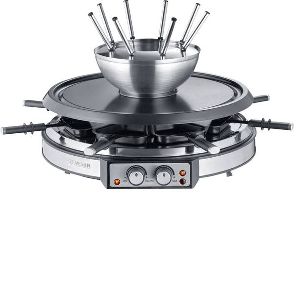 Raclette - Severin RG 2348 Raclette 8 forchette da fonduta, 8 vaschette Acciaio, Nero - Raclette - Severin RG 2348 Raclette 8 forchette da fonduta, 8 vaschette Acciaio, Nero -