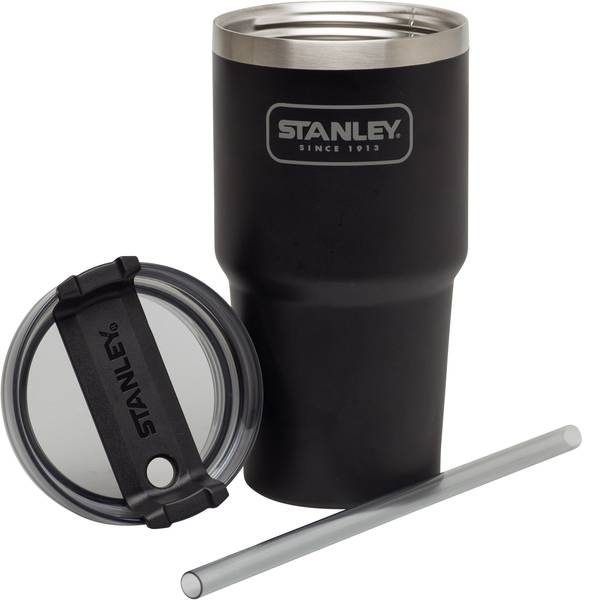 Thermos e tazze termiche - Stanley Quencher 591 black Caraffa thermos Argento-Nero 591 ml 10-02662-002 - Thermos e tazze termiche - Stanley Quencher 591 black Caraffa thermos Argento-Nero 591 ml 10-02662-002 -