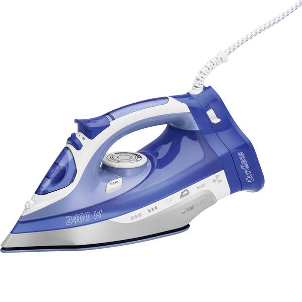 Ferri da stiro - Clatronic DB 3706 Ferro da stiro a vapore Bianco, Blu 2400 W - Ferri da stiro - Clatronic DB 3706 Ferro da stiro a vapore Bianco, Blu 2400 W -