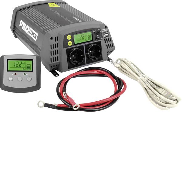 Inverter - ProUser Inverter Sinus PSI600 600 W 12 V/DC - 230 V/AC, 5.2 V/DC incl. Telecomando - Inverter - ProUser Inverter Sinus PSI600 600 W 12 V/DC - 230 V/AC, 5.2 V/DC incl. Telecomando -