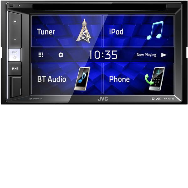 Autoradio e Monitor multimediali - JVC KW-V250BT Moniceiver doppio DIN Collegamento per controllo remoto da volante, Collegamento per telecamera - Autoradio e Monitor multimediali - JVC KW-V250BT Moniceiver doppio DIN Collegamento per controllo remoto da volante, Collegamento per telecamera -