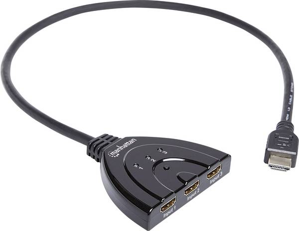 Manhattan 207843 3 Porte Switch HDMI   1920 x 1080 Pixel