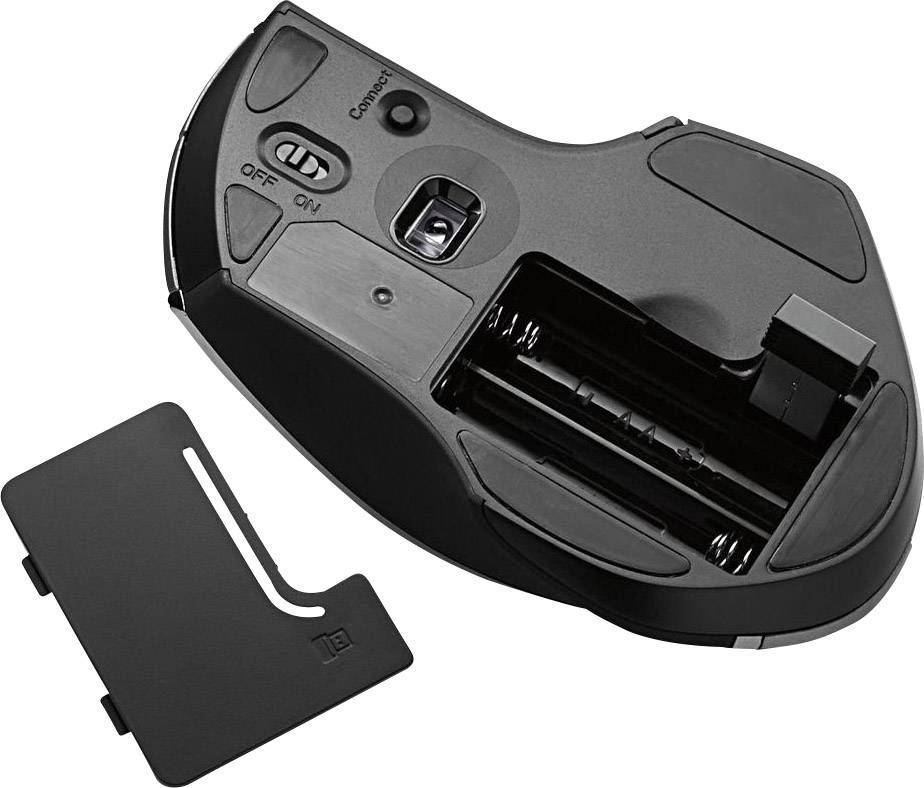 Verbatim Deluxe Mouse ergonomico Senza fili (radio) Ottico Multicolore 8 Tasti 1600 dpi Ergonomico-3