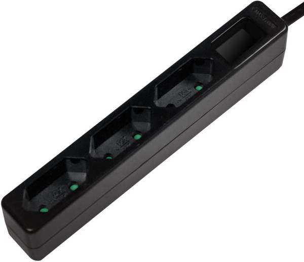 LogiLink LPS229B Multipresa 3 scomparti Nero CEE 7/17 1 pz.