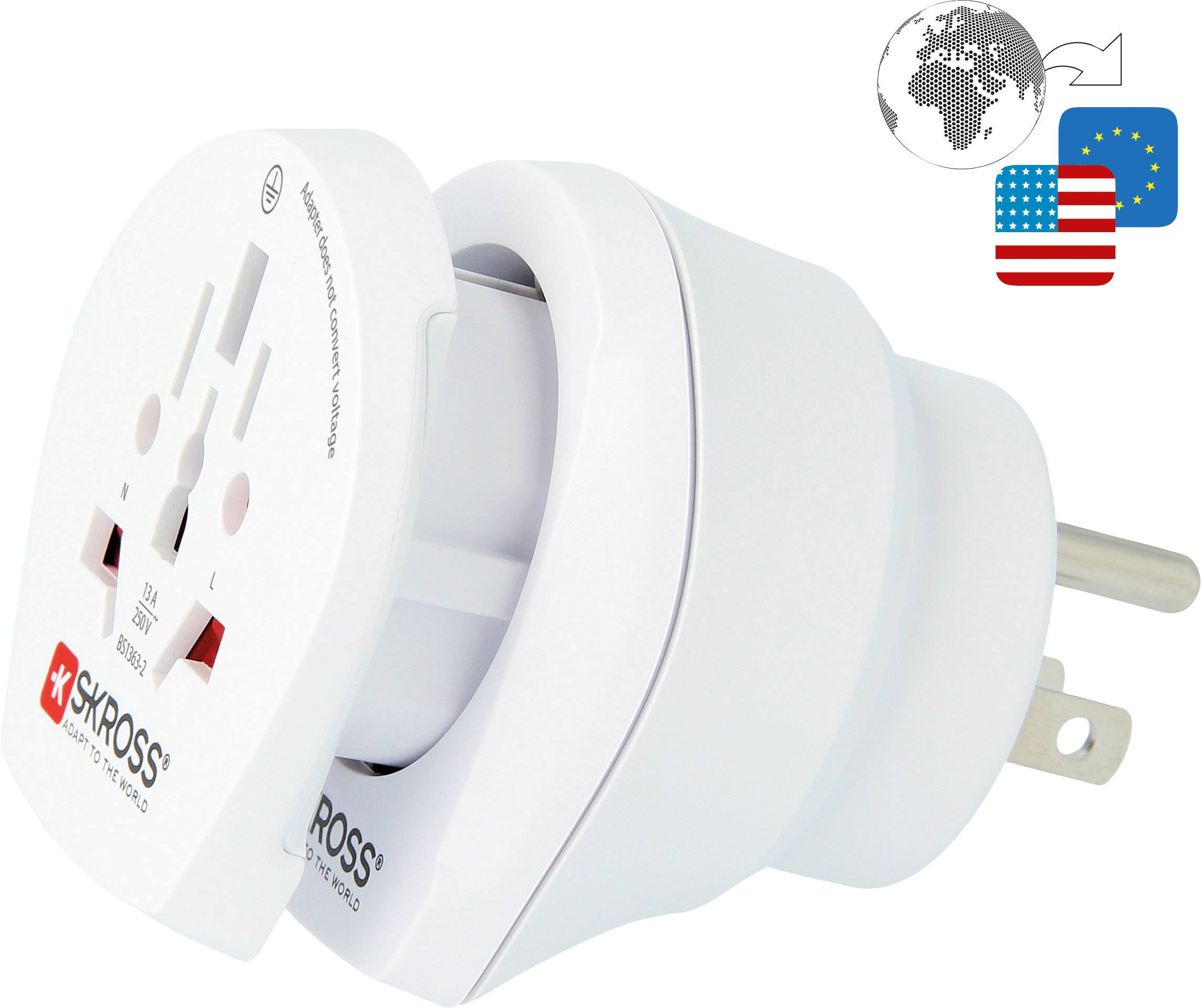 Skross 1.500204-E Adattatore da viaggio CO W to USA