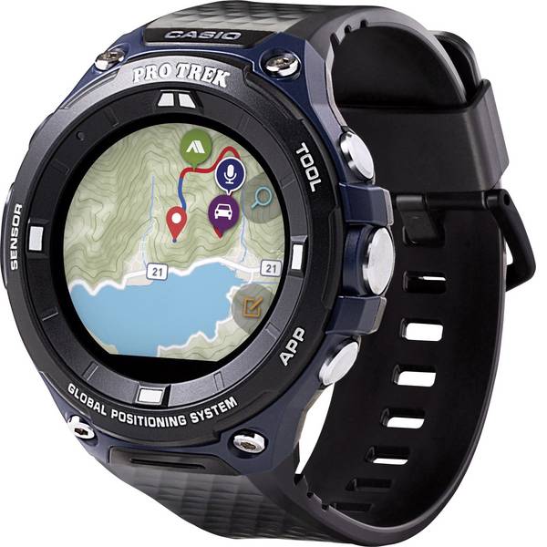 Orologi da polso - Casio Quarzo Orologio da polso WSD-F20A-BUAAE (L x L x A) 61.7 x 57.7 x 15.3 mm Indigo, Nero Materiale cassa=Resina - Orologi da polso - Casio Quarzo Orologio da polso WSD-F20A-BUAAE (L x L x A) 61.7 x 57.7 x 15.3 mm Indigo, Nero Materiale cassa=Resina -