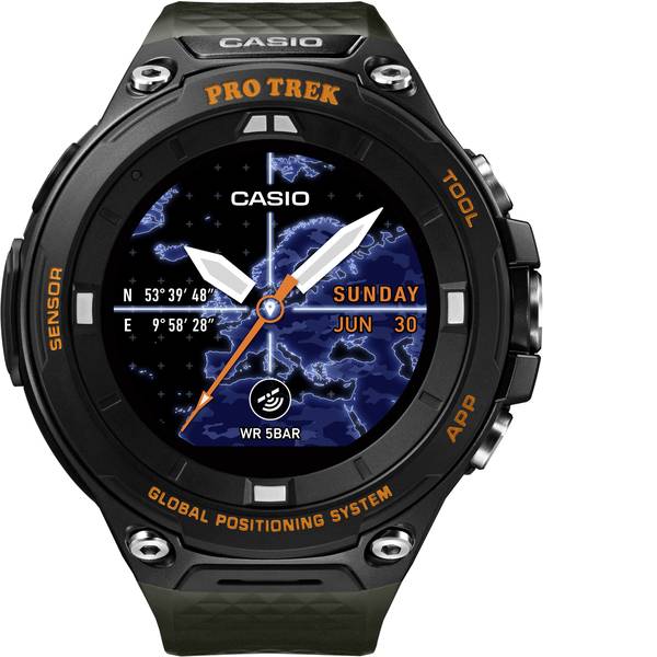 Orologi da polso - Casio Quarzo Orologio da polso WSD-F20A-GNBAE (L x L x A) 61.7 x 57.7 x 15.3 mm Nero, Arancione Materiale cassa=Resina - Orologi da polso - Casio Quarzo Orologio da polso WSD-F20A-GNBAE (L x L x A) 61.7 x 57.7 x 15.3 mm Nero, Arancione Materiale cassa=Resina -