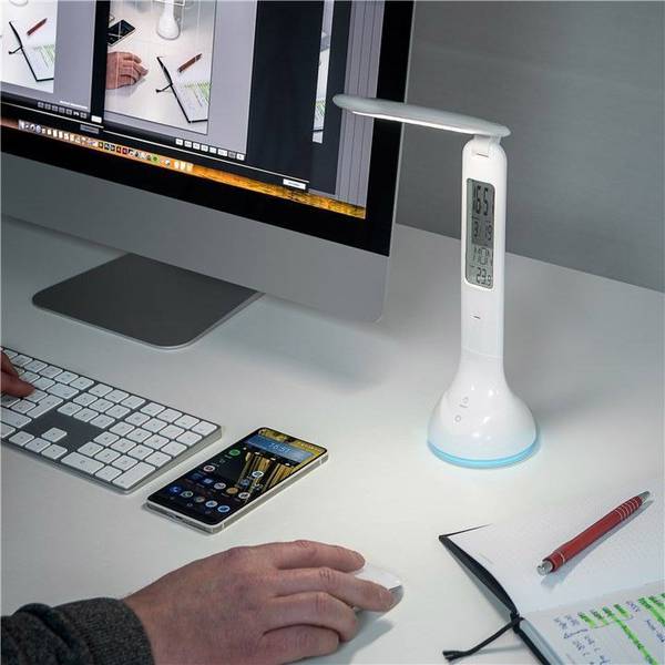 Lampada da scrivania a LED Goobay Mood Light + Calendar - illuminazione per interni per studio, cameretta, camera da...