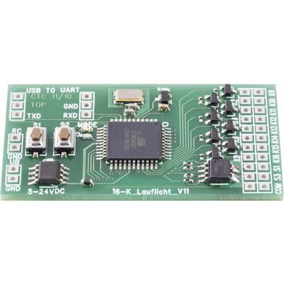 Conrad Components 190486 16 canali Luci a scorrimento in kit da montare Modello (kit/modulo): Componente sfuso 6 V/DC, 1-0