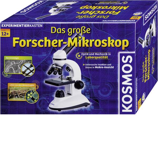 Kit microscopi e telescopi - Kit esperimenti Kosmos Das große Forscher-Mikroskop 636029 da 12 anni - Kit microscopi e telescopi - Kit esperimenti Kosmos Das große Forscher-Mikroskop 636029 da 12 anni -