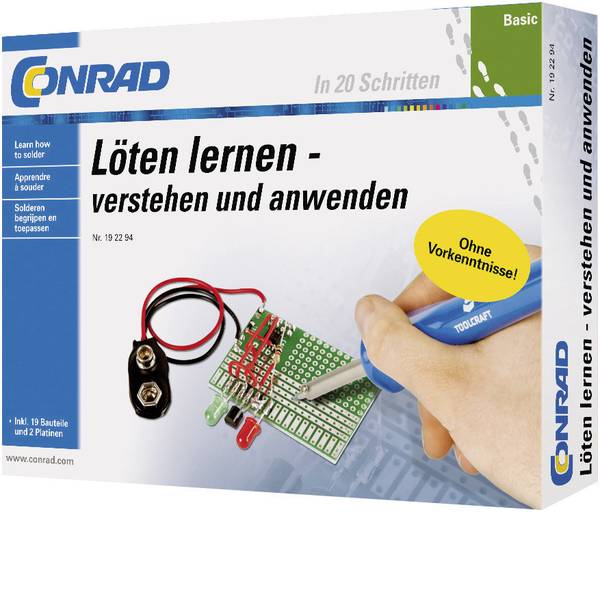 Kit esperimenti e pacchetti di apprendimento - Pacchetto di apprendimento Conrad Components Basic Löten lernen 10062 da 14 anni - Kit esperimenti e pacchetti di apprendimento - Pacchetto di apprendimento Conrad Components Basic Löten lernen 10062 da 14 anni -