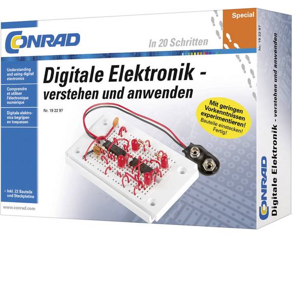 Pacchetti di apprendimento elettrici ed elettronici - Conrad Components Special Digitale Elektronik 10073 Pacchetto di apprendimento da 14 anni - Pacchetti di apprendimento elettrici ed elettronici - Conrad Components Special Digitale Elektronik 10073 Pacchetto di apprendimento da 14 anni -