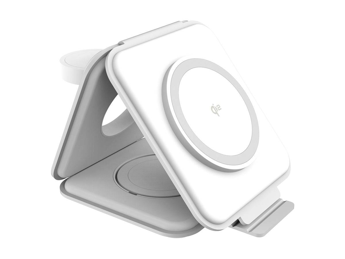 j5create JUPW3215W-N - Kabelloses Ladegerät - 3-in-1, magnetisch, mit Qi2-1