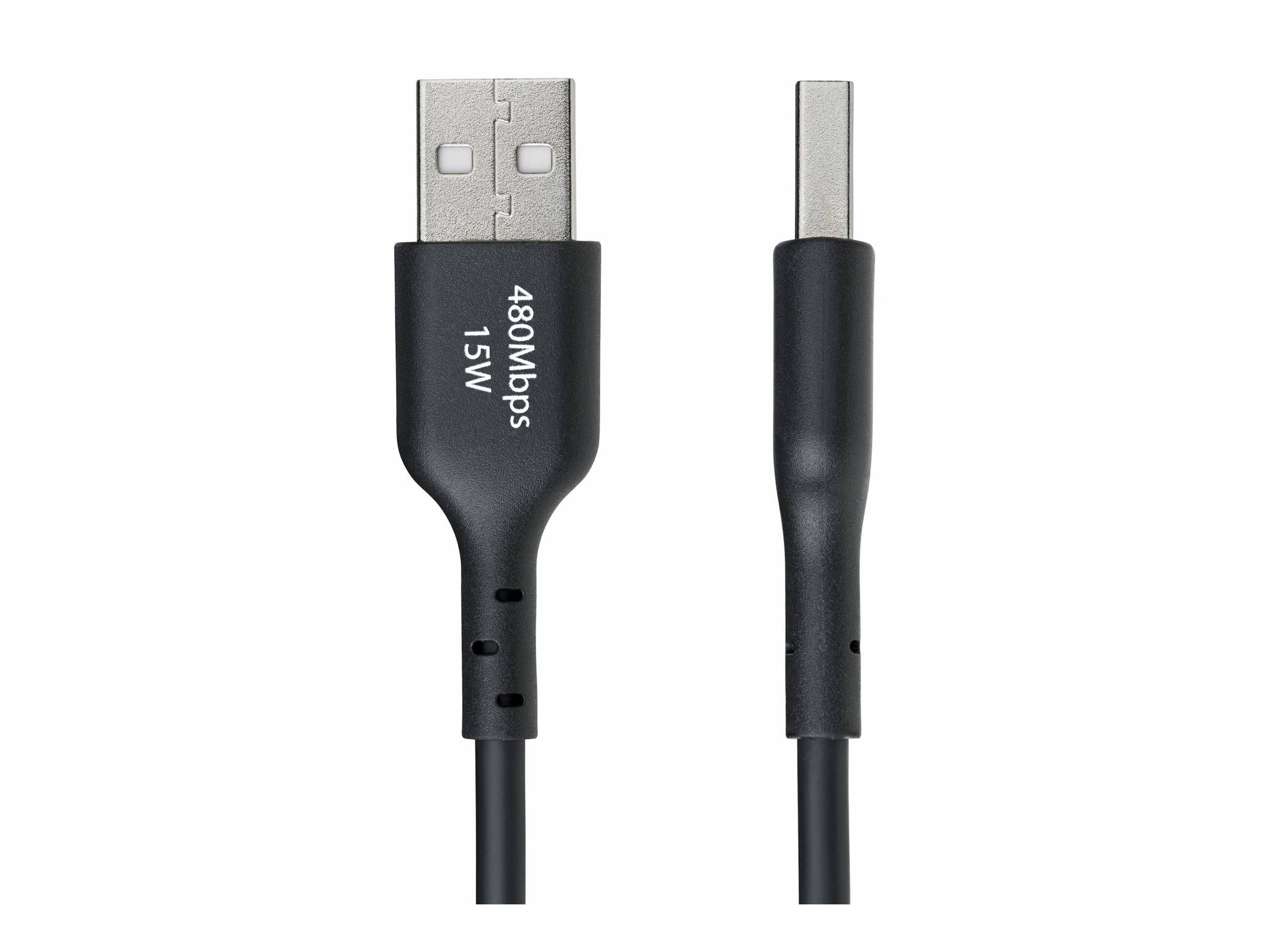 StarTech.com Cavo di ricarica USB2AC30CMBK USB-A a USB-C da 30cm, sincronizzazione USB 2.0 3A, rivestimento in TPE --1