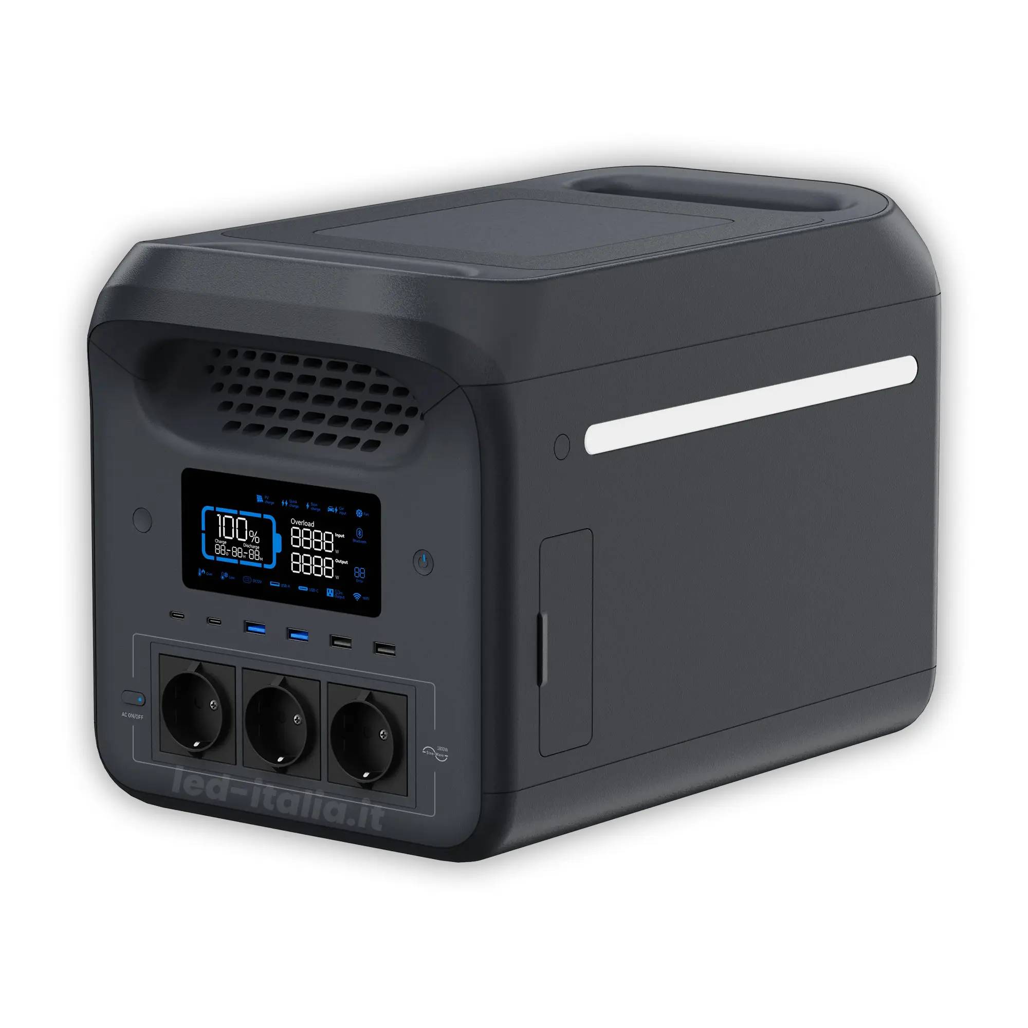 V-TAC Power Station 1800W 1229Wh LFP UPS Ricarica Solare App WiFi-0