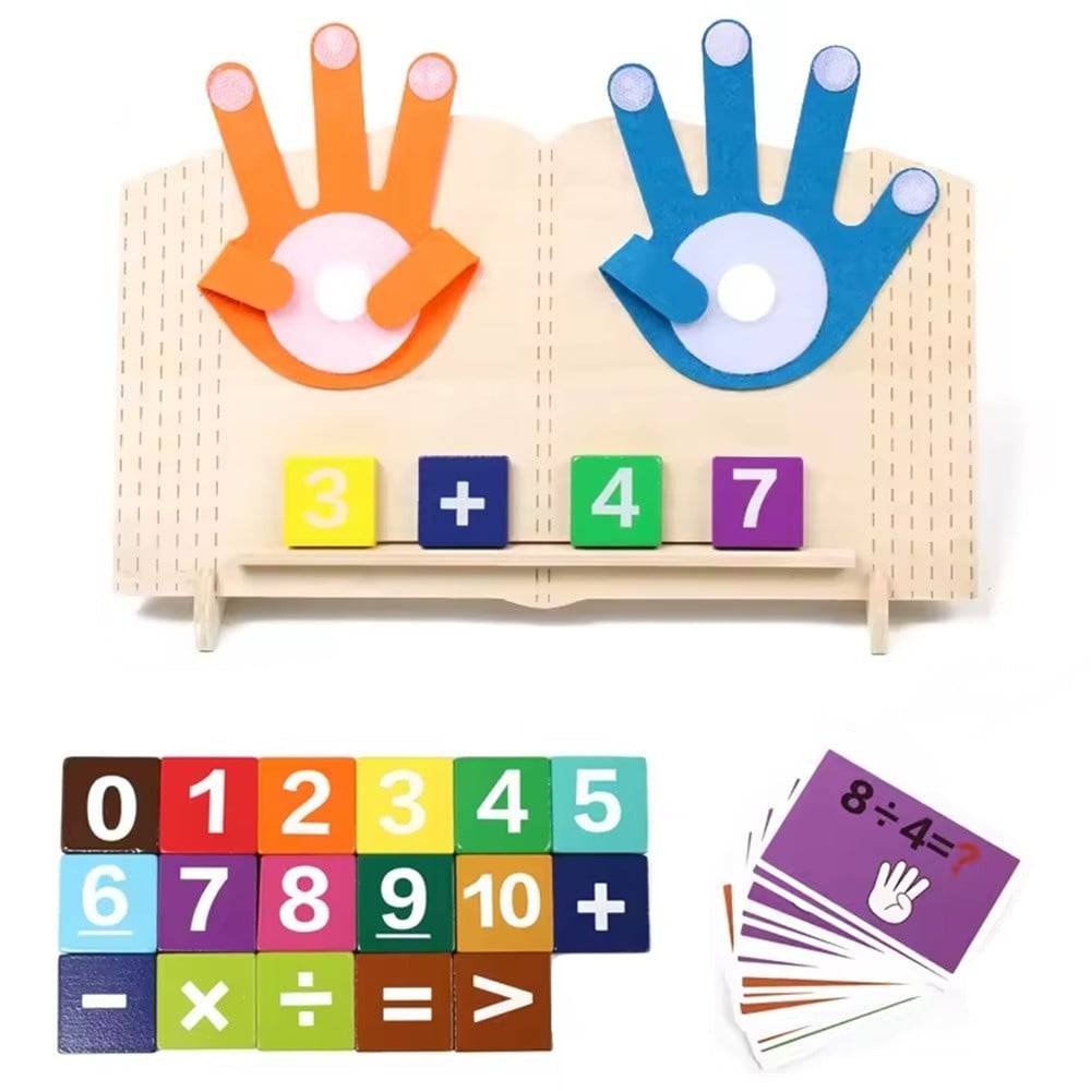 Gioco Montessori Giocattolo Matematica In Legno Educativo Apprendimento Operazioni 32350 --0