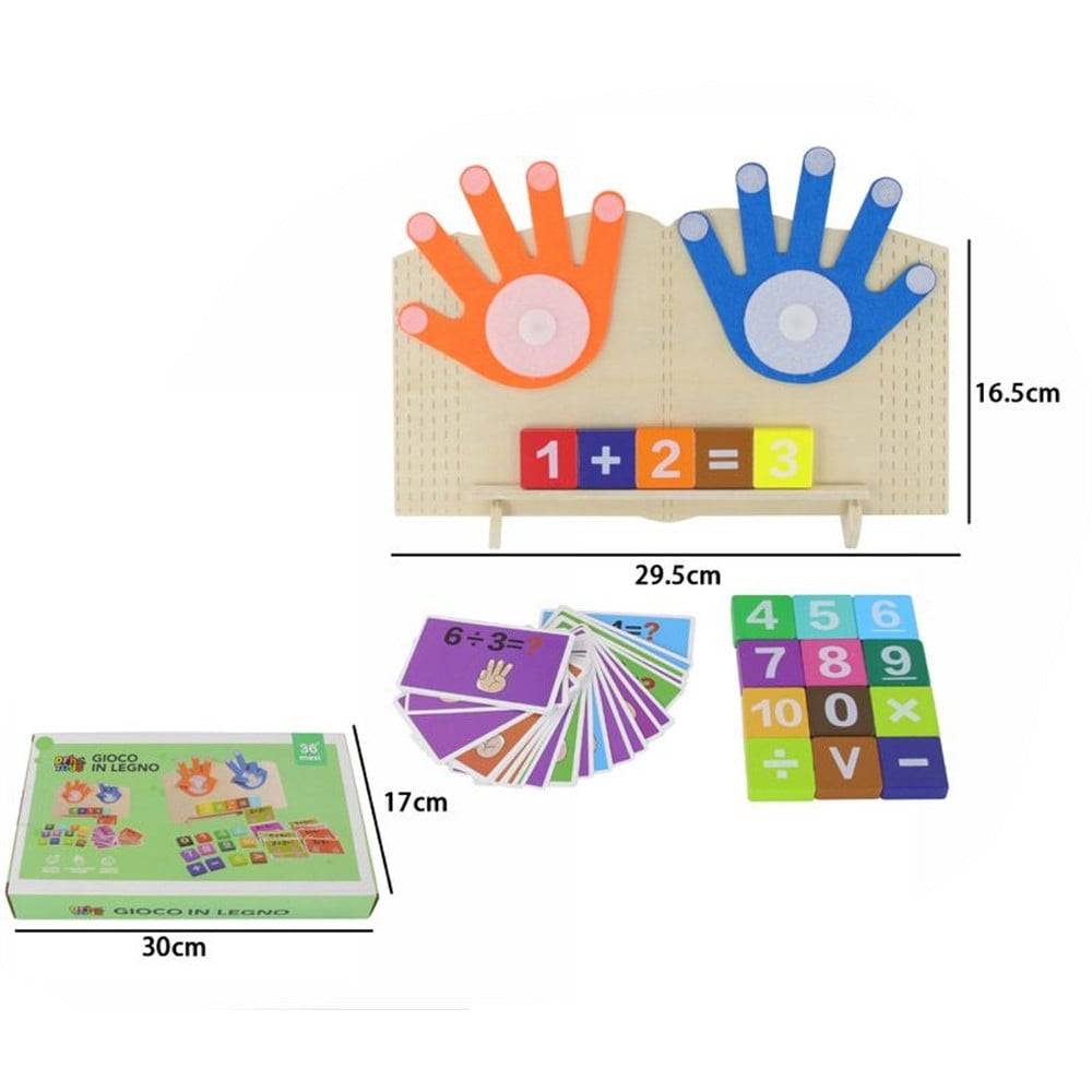 Gioco Montessori Giocattolo Matematica In Legno Educativo Apprendimento Operazioni 32350 --1