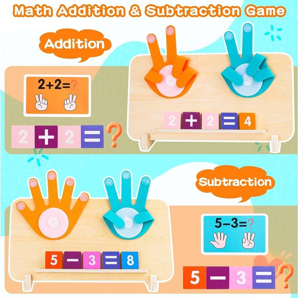 Gioco Montessori Giocattolo Matematica In Legno Educativo Apprendimento Operazioni 32350 --2